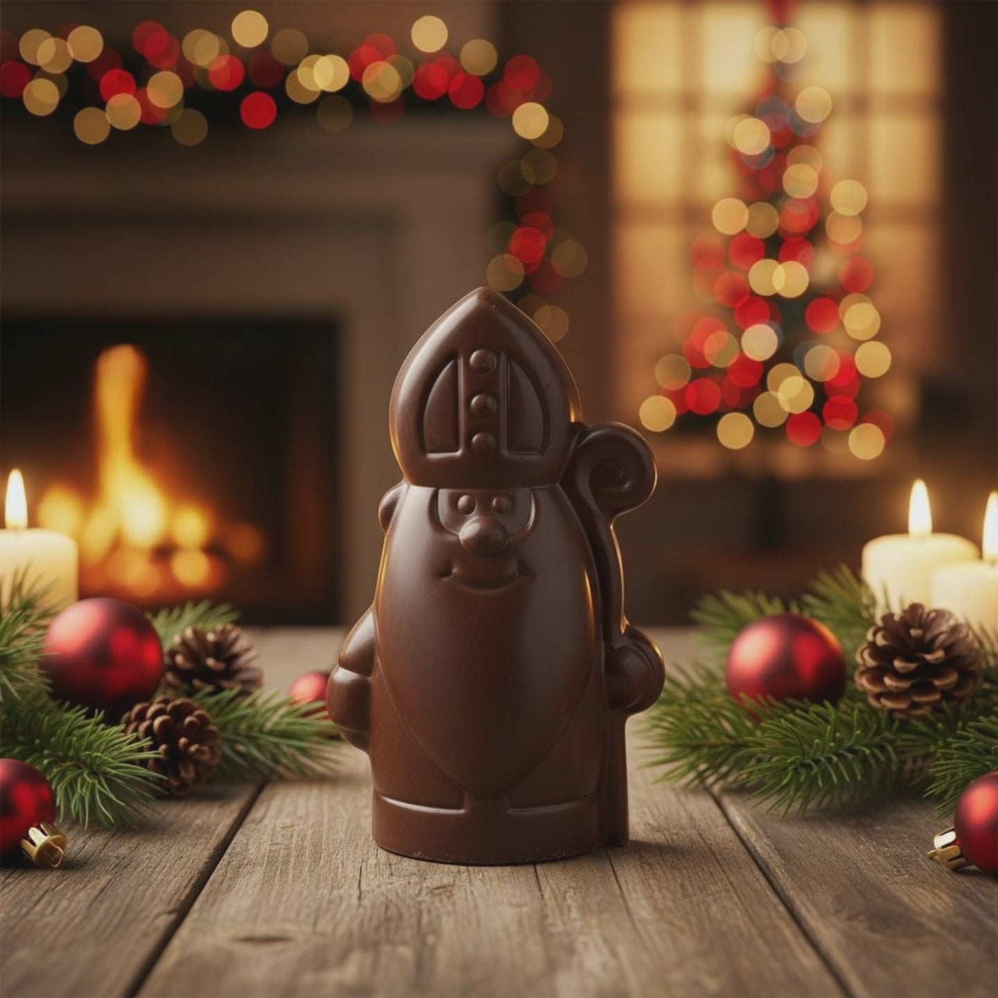 Dark chocolate Saint Nicholas with sceptre 150g