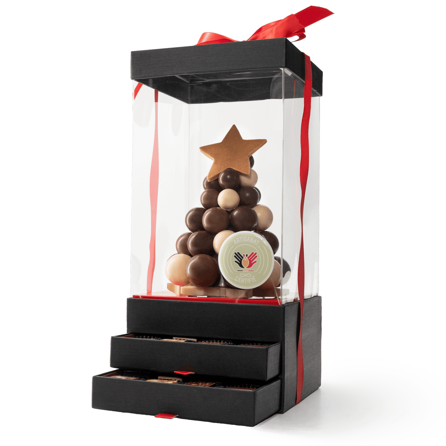 Skyline Christmas tree with pralines 700g 5407008479510 The Belgian Chocolate Makers