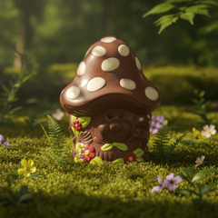 Smiling milk chocolate mushroom 160g - The Belgian Chocolate Makers