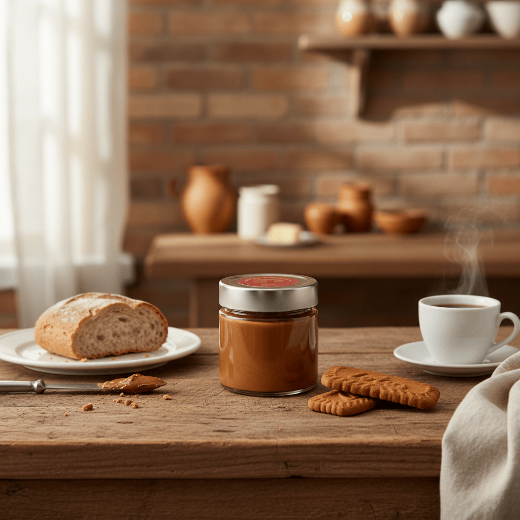 Speculoos chocolate spread 250g 5407008476366 The Belgian Chocolate Makers