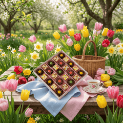 Spring pralines boxes 300g 5407008478346 The Belgian Chocolate Makers
