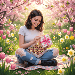 Spring pralines boxes 300g 5407008478346 The Belgian Chocolate Makers