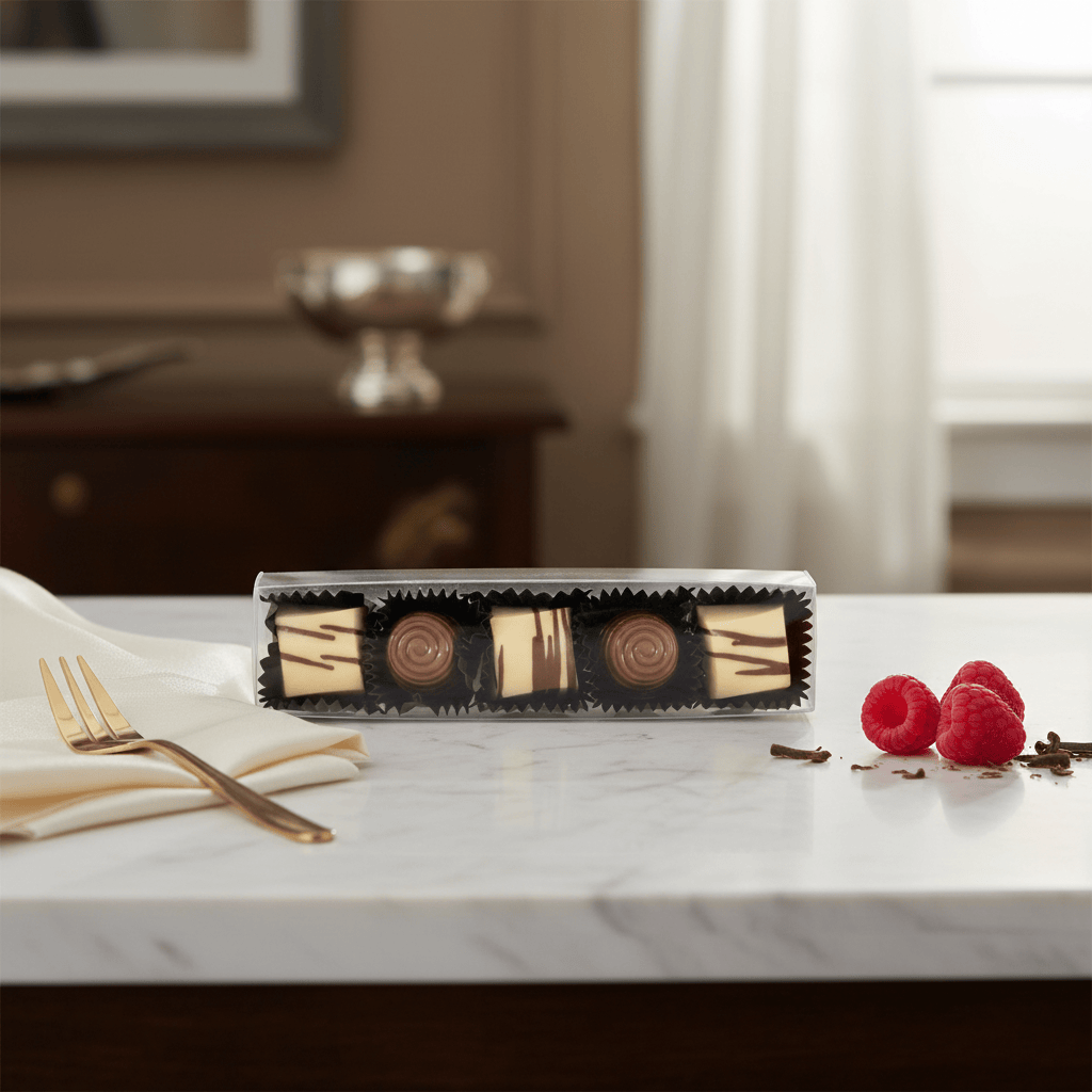 Stick of caramel et praliné pralines 5407008470685 The Belgian Chocolate Makers