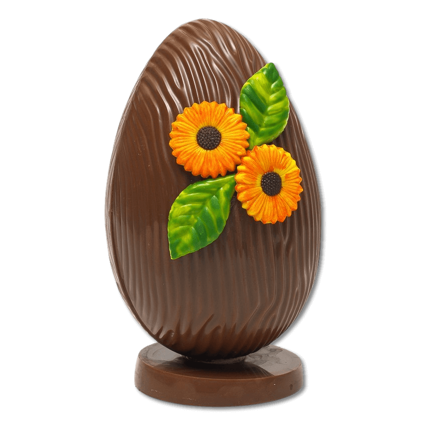 Sunflower egg 380 grs 5407008475604 The Belgian Chocolate Makers
