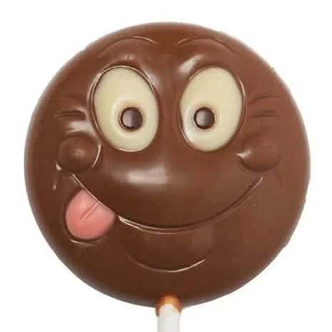 Milk chocolate lollipop smiley - The Belgian Chocolate Makers