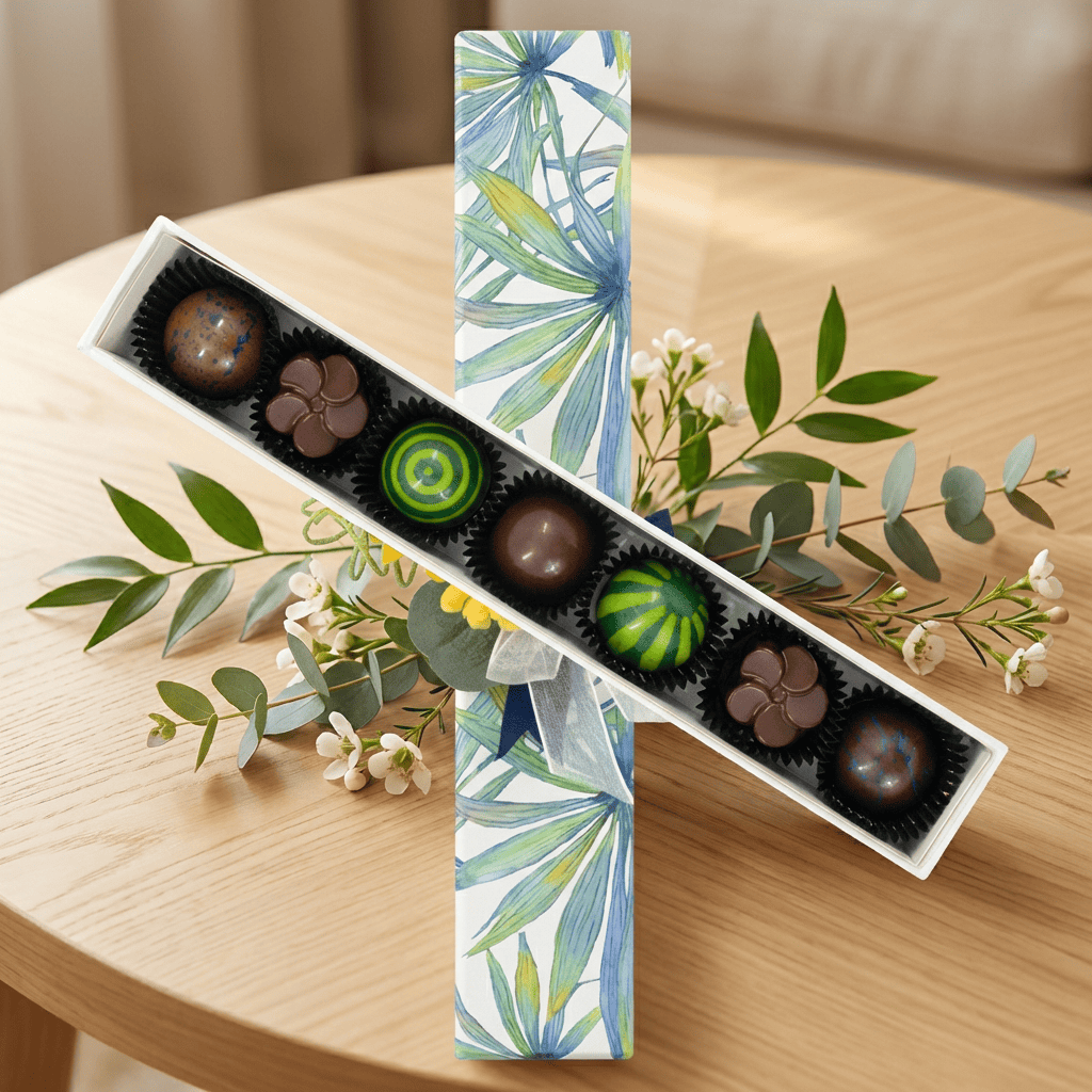 Tropical sea pralines box (mixed) 105g 5407008479718 The Belgian Chocolate Makers