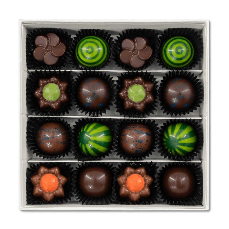 Tropical sea pralines box (mixed) 240g 5407008479749 The Belgian Chocolate Makers