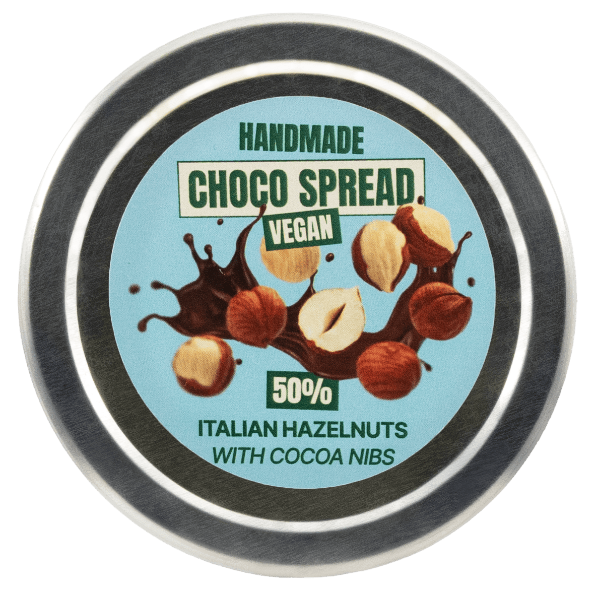 Vegan chocolate spread 250g with 50% Italian Piedmont hazelnuts 5407008476175 The Belgian Chocolate Makers
