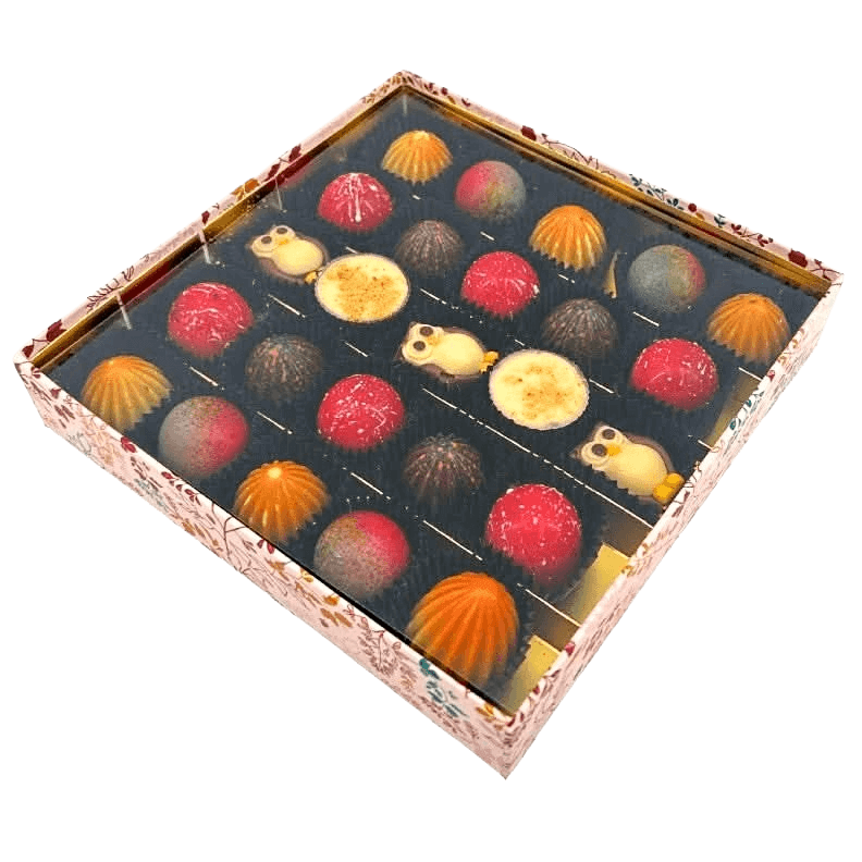 Warm shadow pralines 375g 5407008478476 The Belgian Chocolate Makers