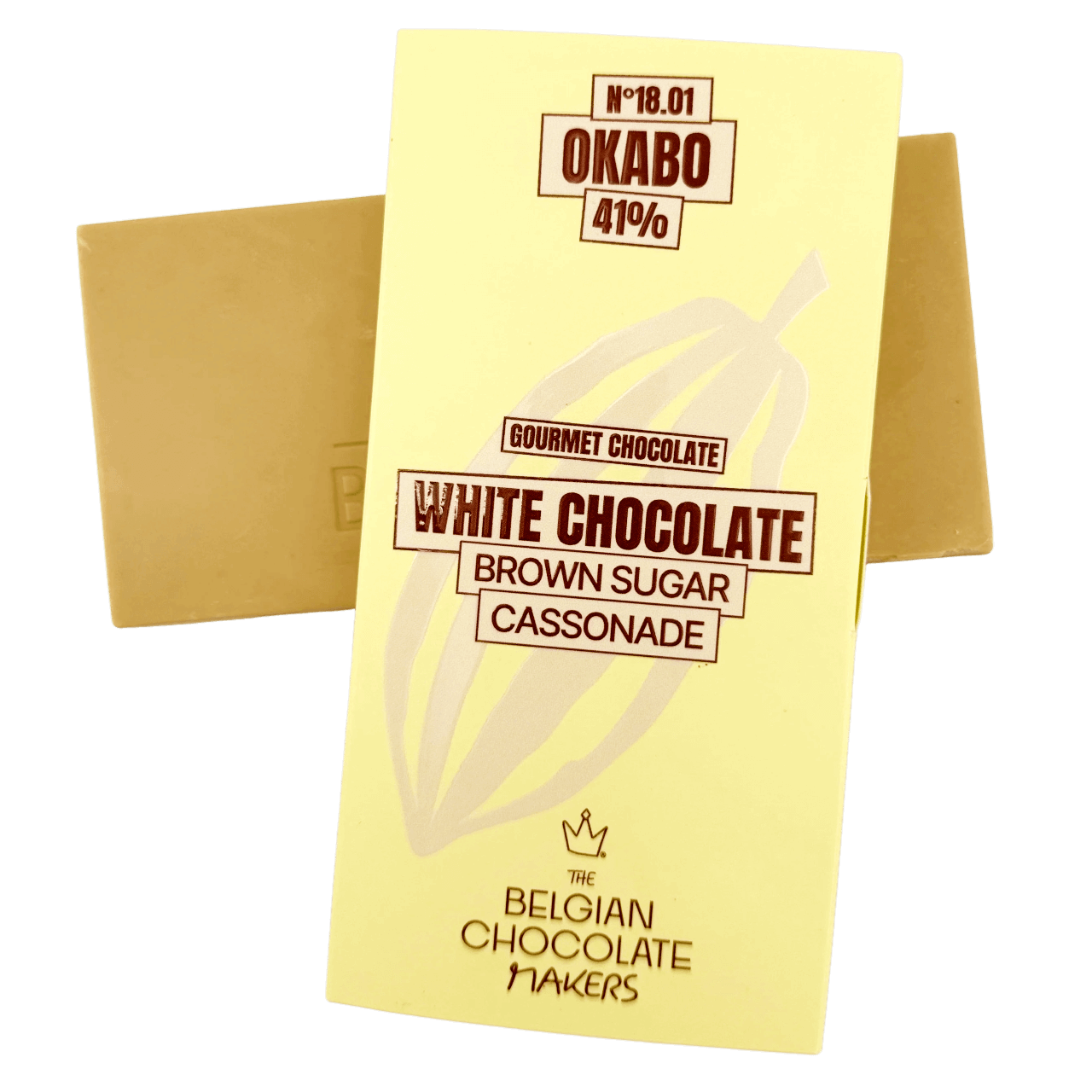 White chocolate bar brown sugar cassonade 41% 5407008478308 The Belgian Chocolate Makers