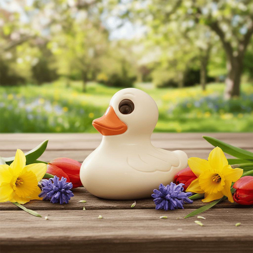 White chocolate duck 150g 5407008479619 The Belgian Chocolate Makers