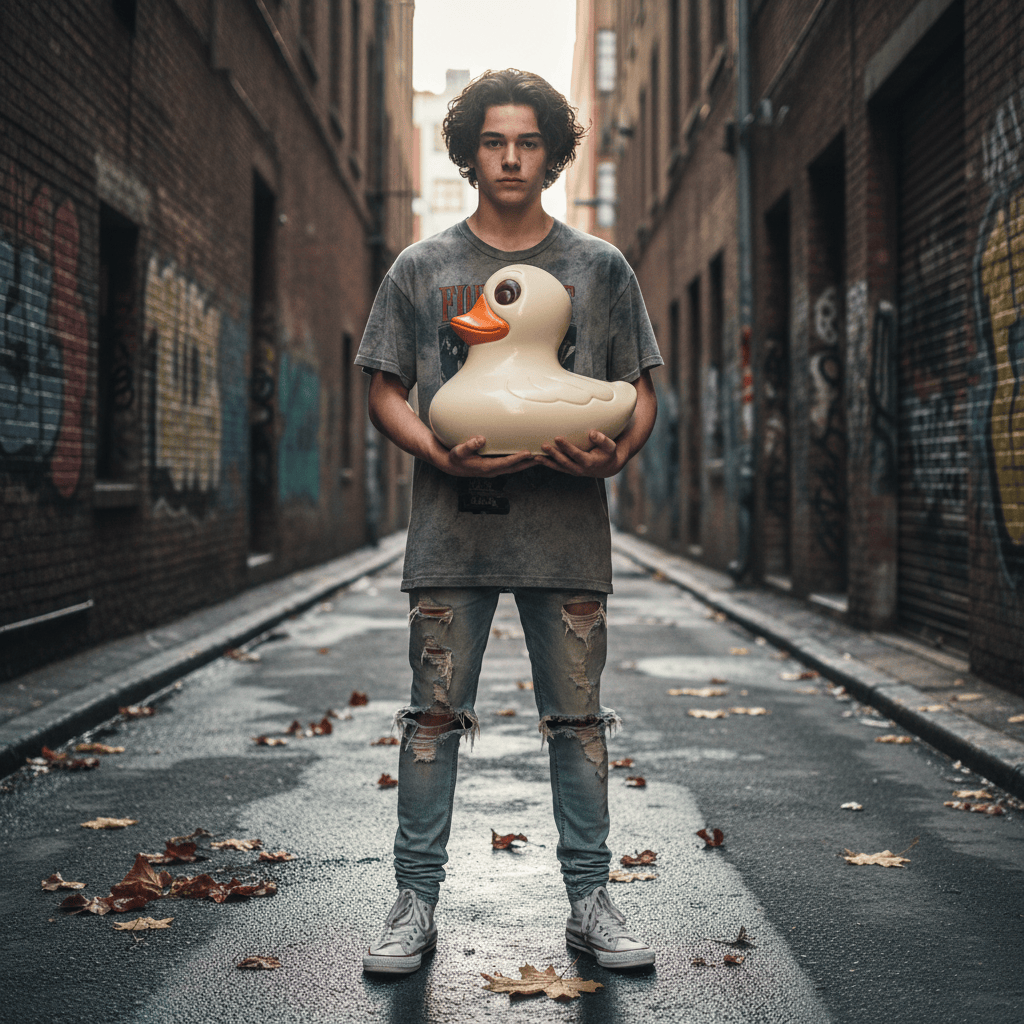 White chocolate duck 420g 5407008471866 The Belgian Chocolate Makers