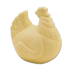 White chocolate Easter hen 120g 5407008472146 The Belgian Chocolate Makers