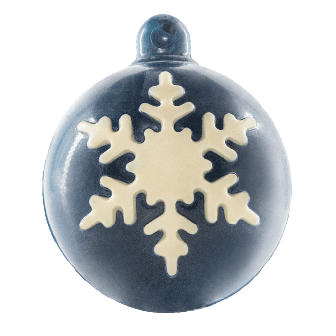 White chocolate festive Christmas bowl 60g 5407008479473 The Belgian Chocolate Makers