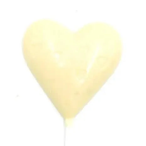 White chocolate heart lollipop 5407008472337 The Belgian Chocolate Makers