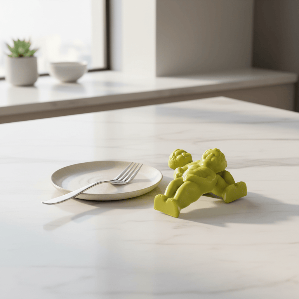 White chocolate Manneken Pis (green) 2x20g 5407008476731 The Belgian Chocolate Makers