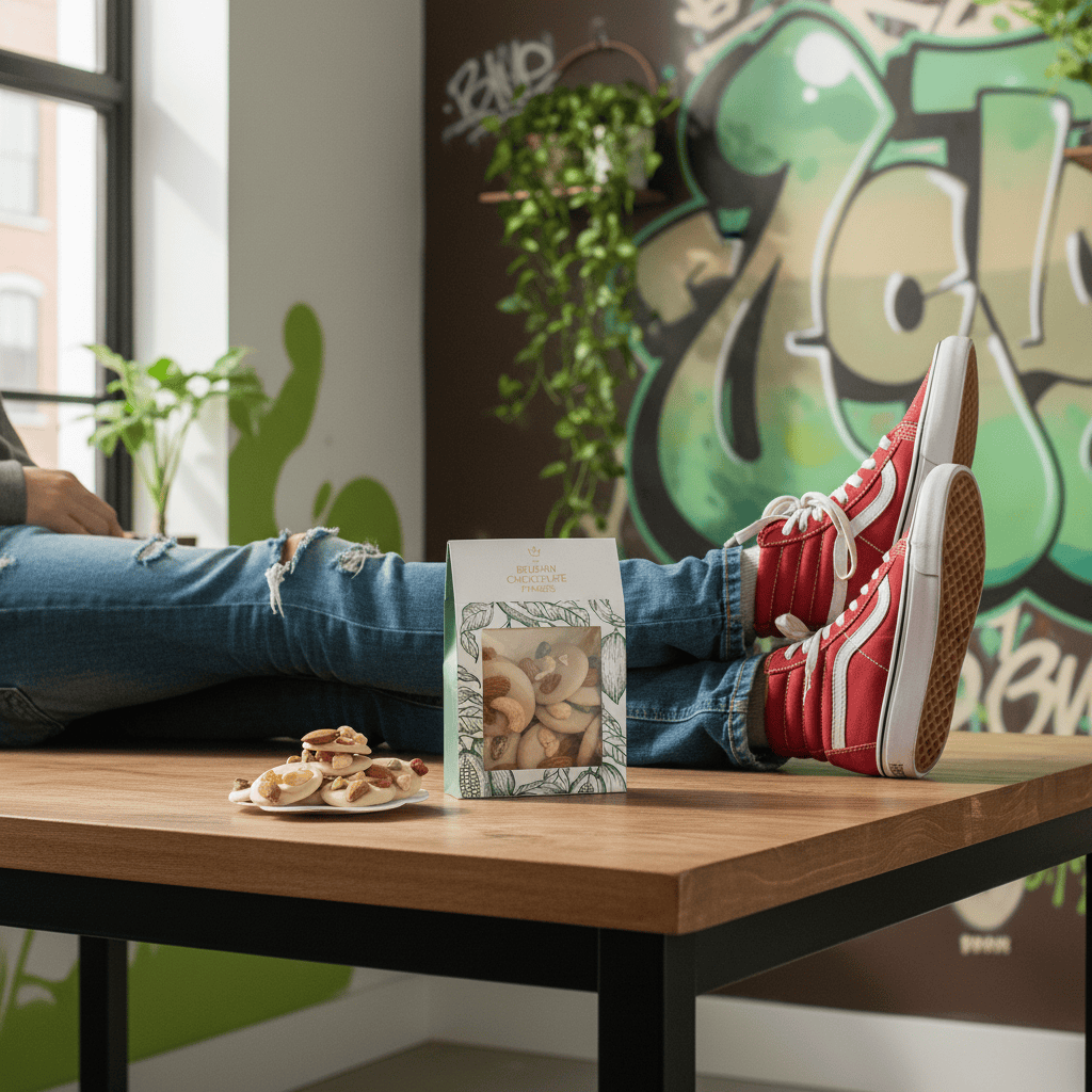 White chocolate mendiants with pistachio, almond, raisin and cashew chunks - The Belgian Chocolate Makers