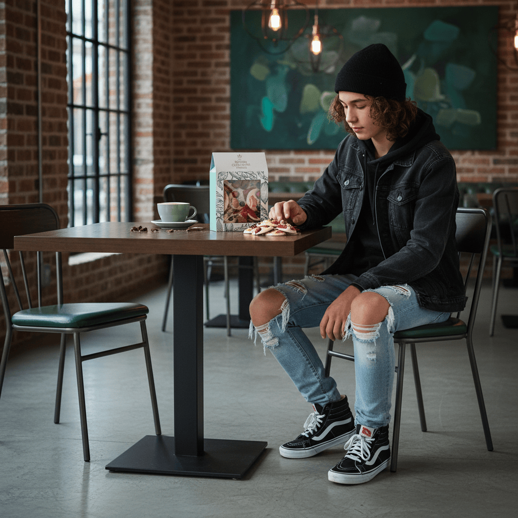 White chocolate mendiants with pistachio, almond, strawberry and blackcurrant chunks - The Belgian Chocolate Makers