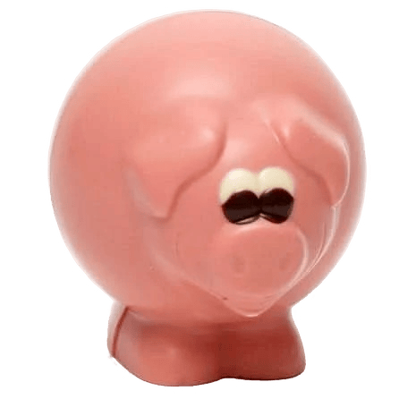 White chocolate pig 130g - The Belgian Chocolate Makers