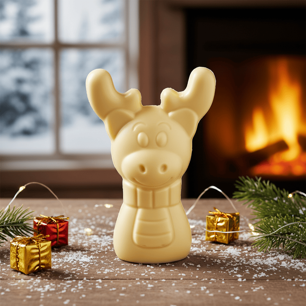 White chocolate reindeer 150g 5407008471255 The Belgian Chocolate Makers