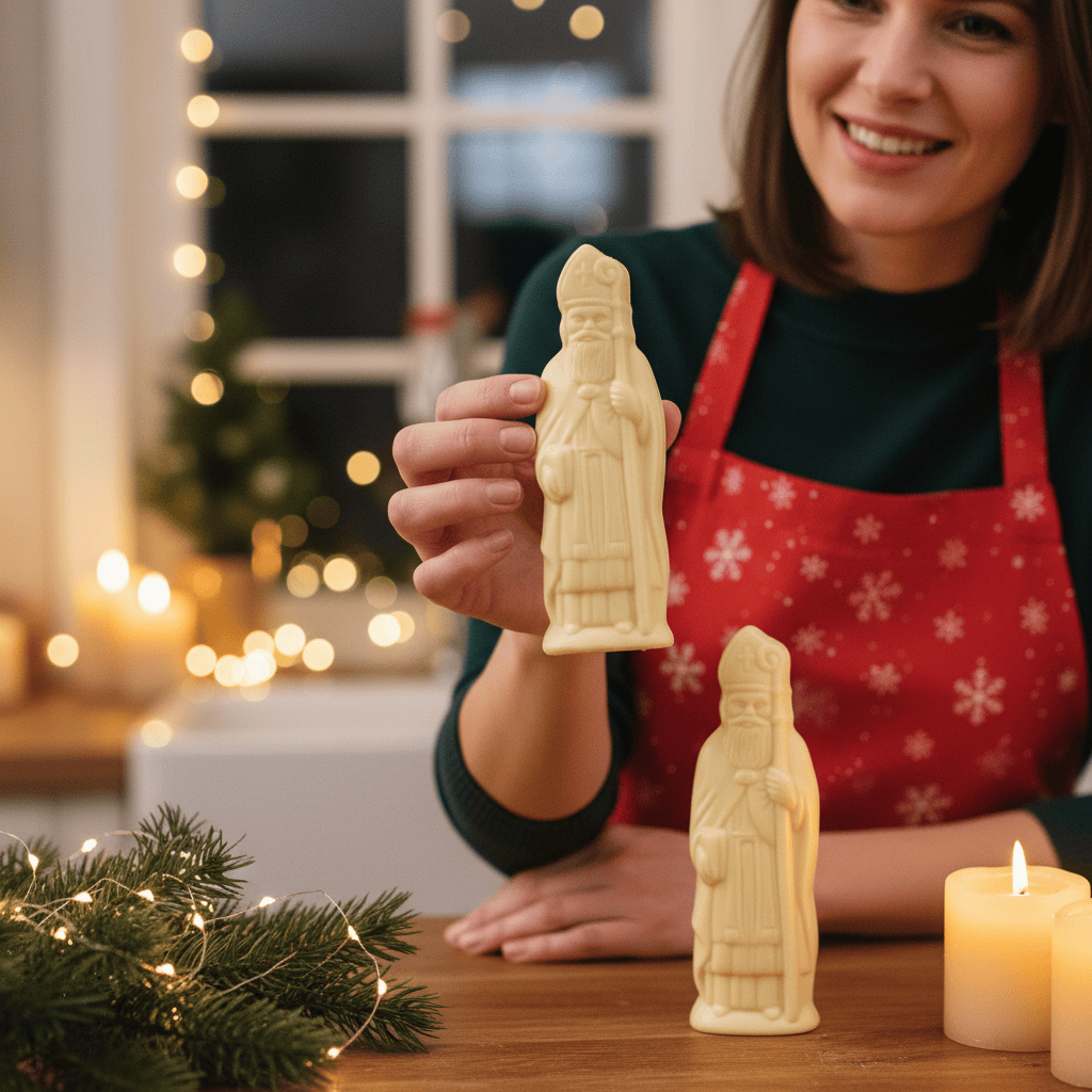 White chocolate Saint Nicholas caraques 2x35g 5407008471125 The Belgian Chocolate Makers