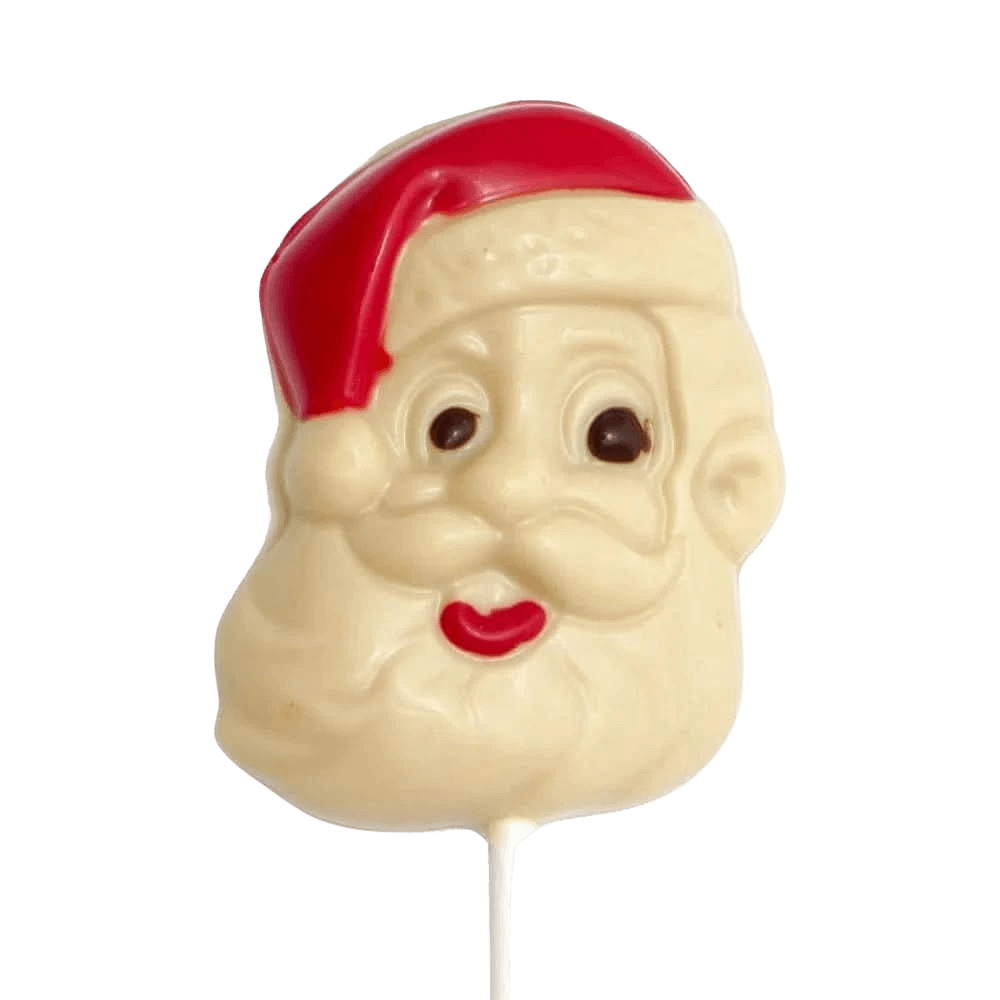 White chocolate Santa Claus lollipop 20g 5407008477080 The Belgian Chocolate Makers