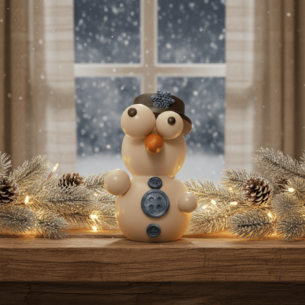 White chocolate snowman 650g 5407008474911 The Belgian Chocolate Makers